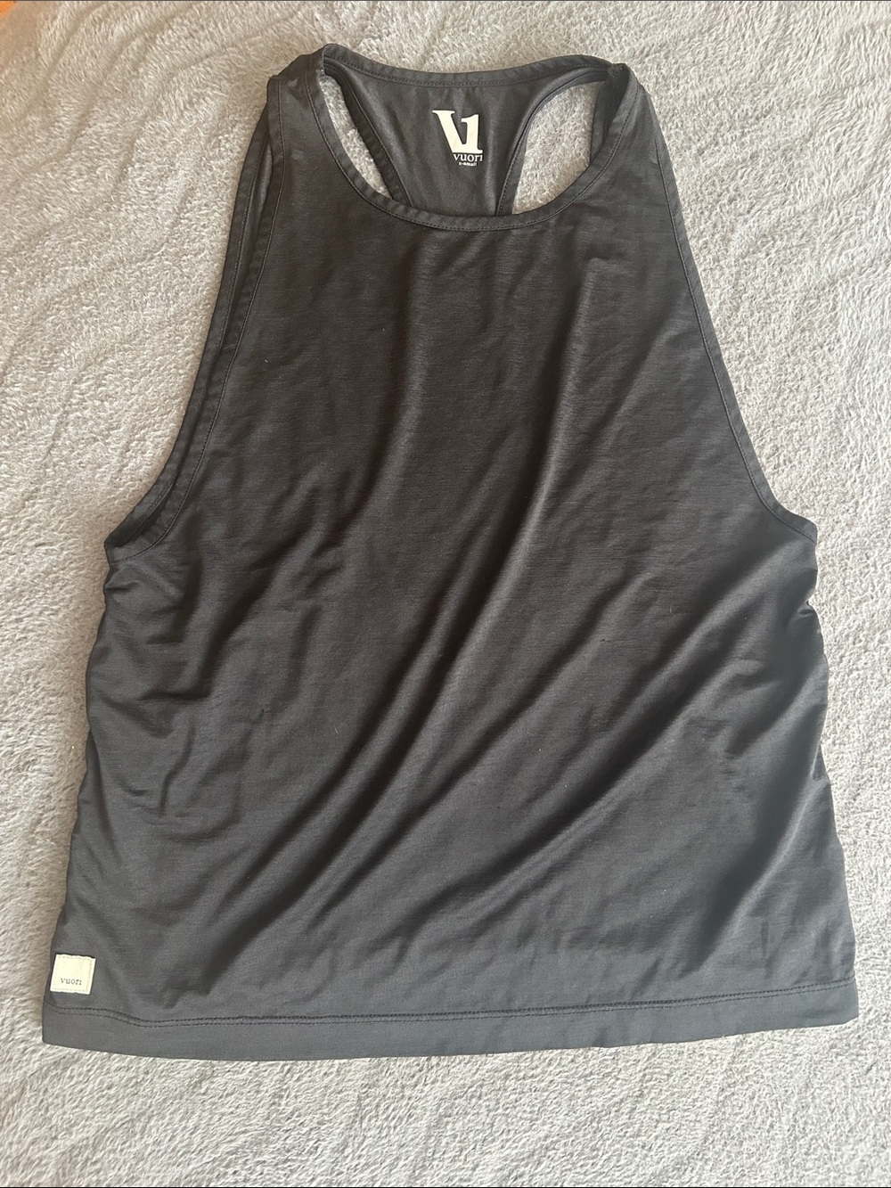 EUC Vuori Women’s Black Layered Tank Top Size XS (fits like a S/M)